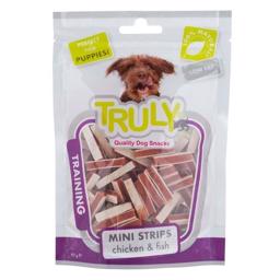 Truly Puppy Mini Strips med kyckling och fisk